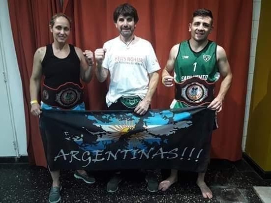 Los juninenses Nicolas Mansilla y Susana Ravetto son campeones mundiales de Kickboxing