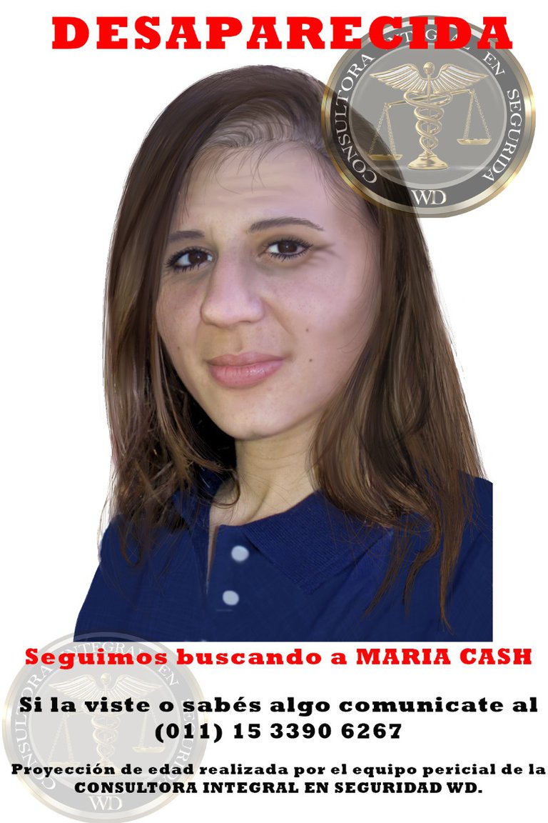 Así se vería hoy el rostro de María Cash: la nueva actualización forense a más de nueve años de su desaparición
