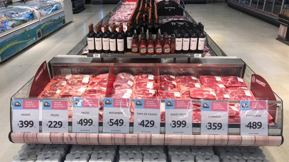 ¿Cuáles son los ocho cortes de carne y los precios que, según el Gobierno, están disponibles en supermercados de todo el país?