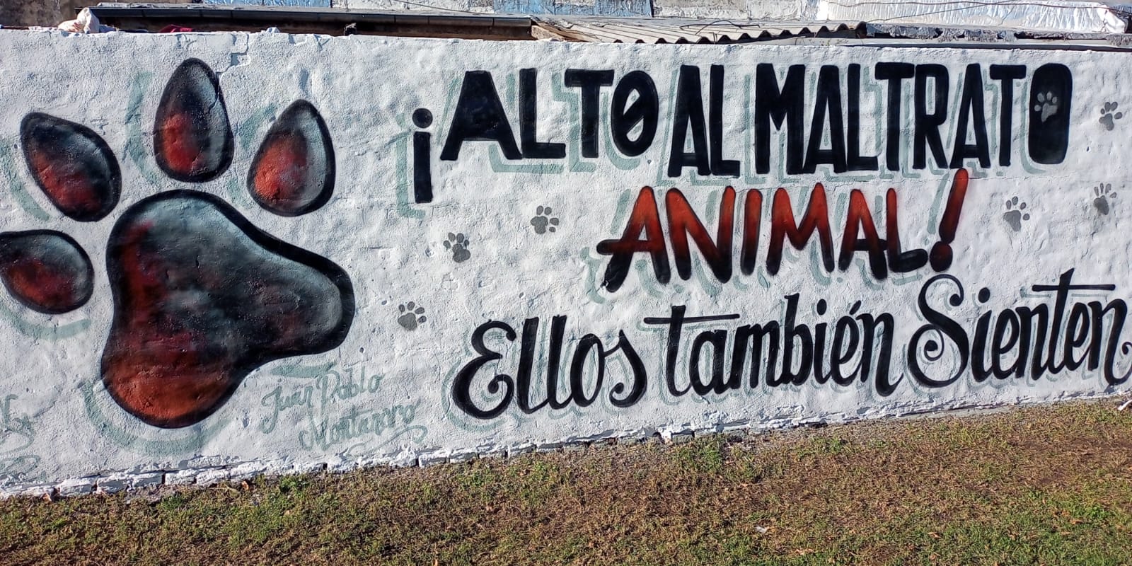 Nuevo mural sobre el maltrato animal