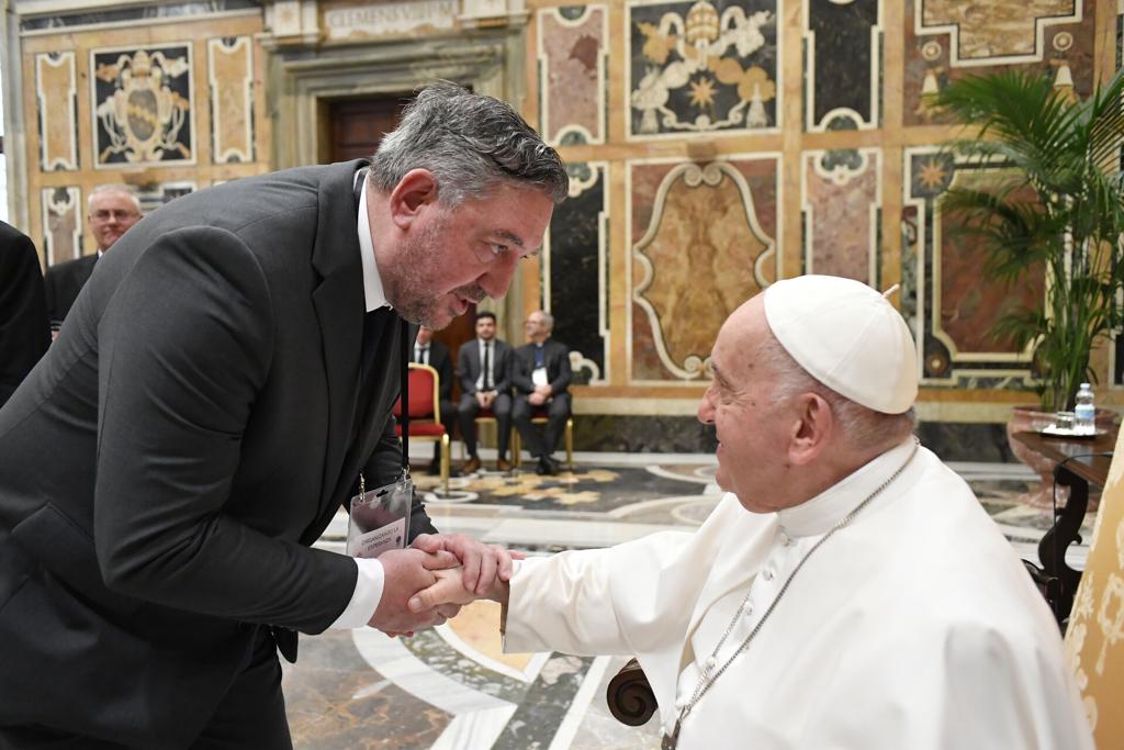 Tamarit participó de un encuentro de autoridades educativas latinoamericanas con el Papa Francisco